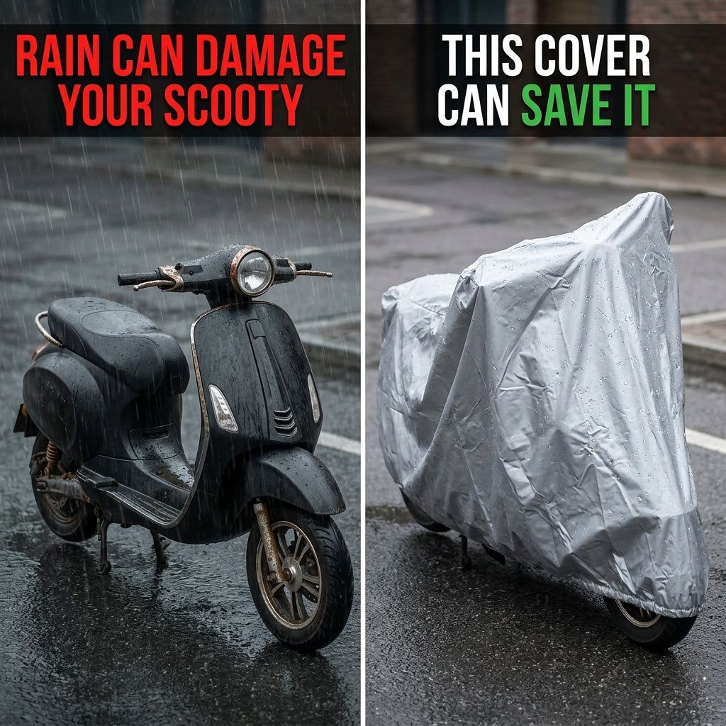 Waterproof Parachute Scooty Cover – Heat & Rain Resistant