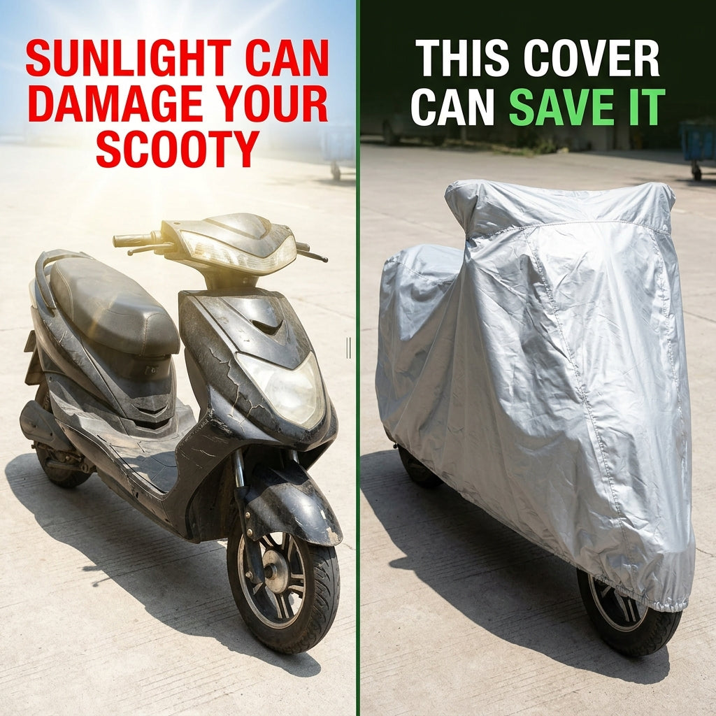 Waterproof Parachute Scooty Cover – Heat & Rain Resistant
